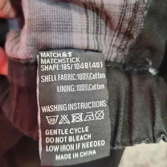 Matchstick 1978 Drawstring Pants Black Size XXXL/40 Elastic Waist - Picture 4 of 5